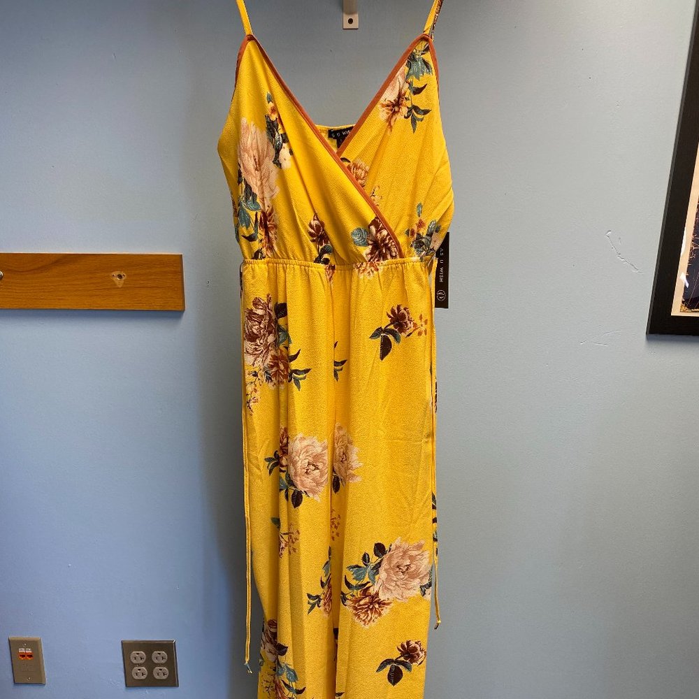 Yellow Floral Jumpsuit
